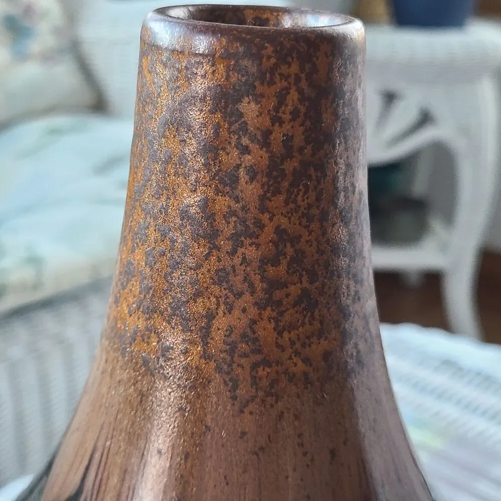Vintage Hand Thrown Drip Glazed Ceramic Clay Pottery 